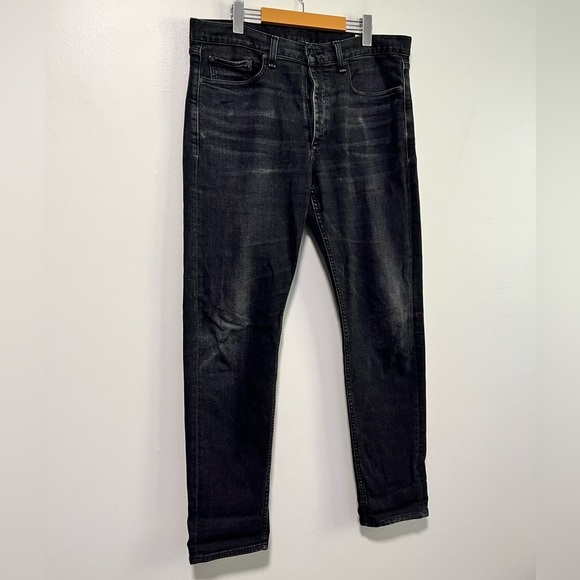 Rag & Bone Men’s Black Dustin Slim Fit Jeans Size 34W x 32L - Picture 12 of 15